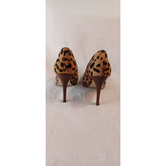 Steve Madden Womens Leopard Shoes Size 7.5 Stiletto Pump High Heels EUC - Picture 6 of 8